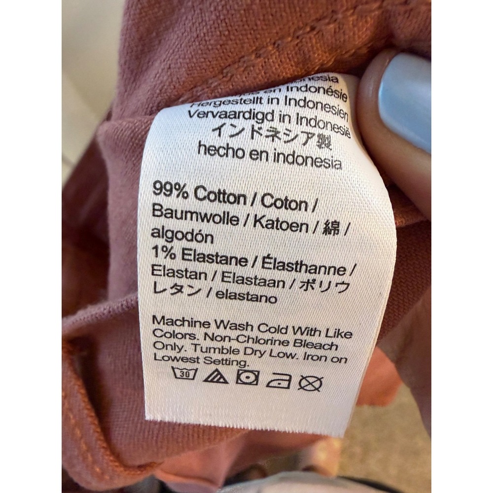 Madewell Emmett High Rise Shorts Burnt Orange Rust Size 32 - Picture 7 of 7